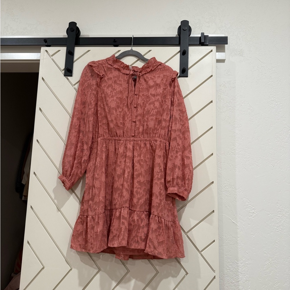 LC Lauren Conrad Terracotta Mini Dress
